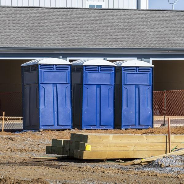 Heavy-duty construction site porta potty in Harrison, Arkansas
