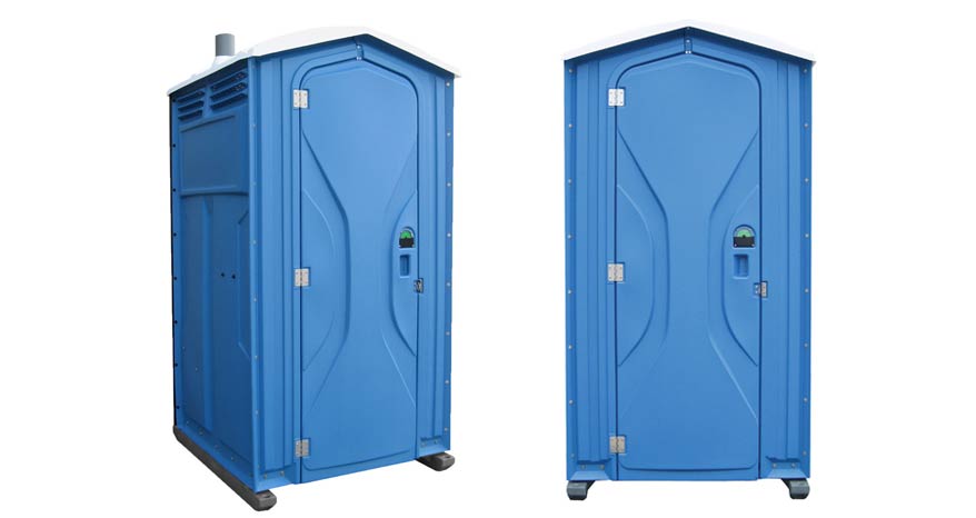 Long-term porta potty units on site in Harrison, Arkansas